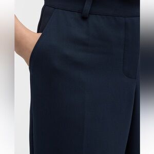 Maison Common Navy Linen Blend Pants   Size 16W
